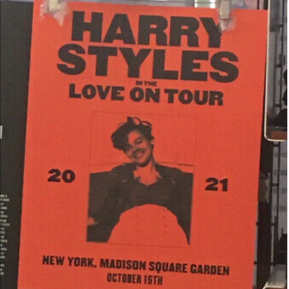 Harry Styles Love On Tour MSG Poster
